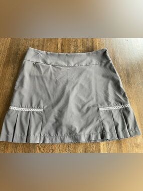 Golftini Titanium Gray Skort with Pleats - Size 8